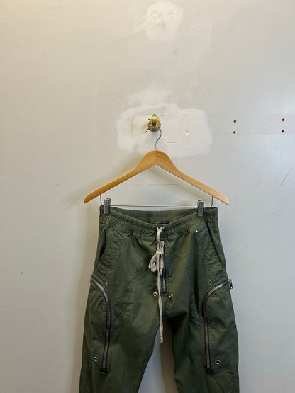 Preowned Rick Owens Zipper Cargo Green Pants Sz.40