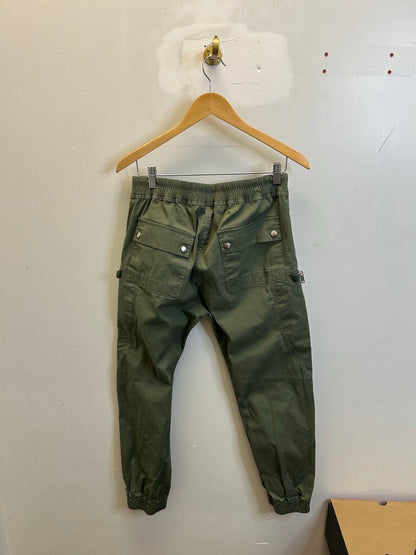 Preowned Rick Owens Zipper Cargo Green Pants Sz.40