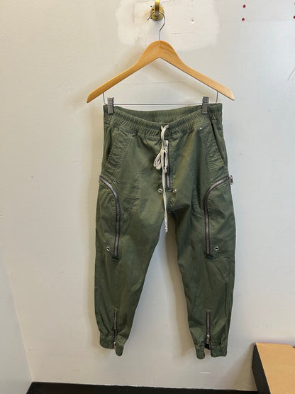 Preowned Rick Owens Zipper Cargo Green Pants Sz.40