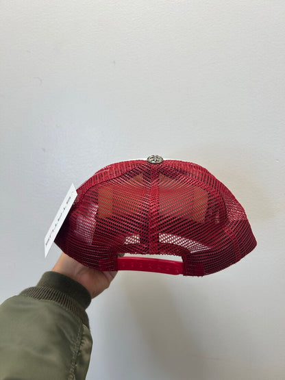 Preowned Chrome hearts Red White Trucker Hat