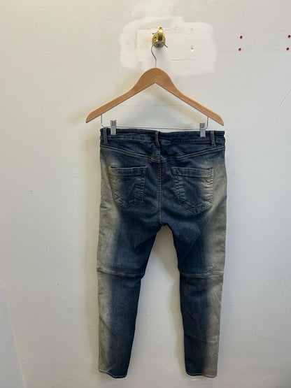 Preowned Rick Owens Bleach Skinny Detroit Denim sz.L