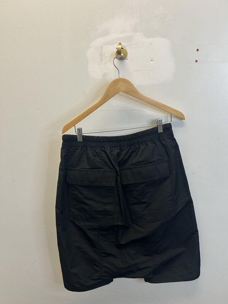 Preowned Rick Owen Black Drop Shorts Sz 50