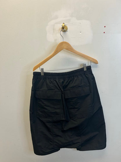 Preowned Rick Owen Black Drop Shorts Sz 50