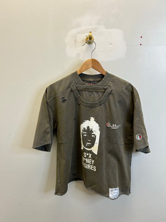 New Bottega Desires Grey Sex Money Desires Tee Sz.Small