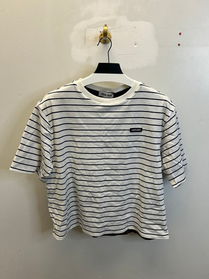 New Miu Miu Stripe Reversible Shirt sz.S