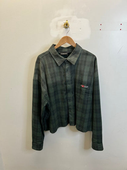 Preowned Gv Gallery Flannel Green Sz L