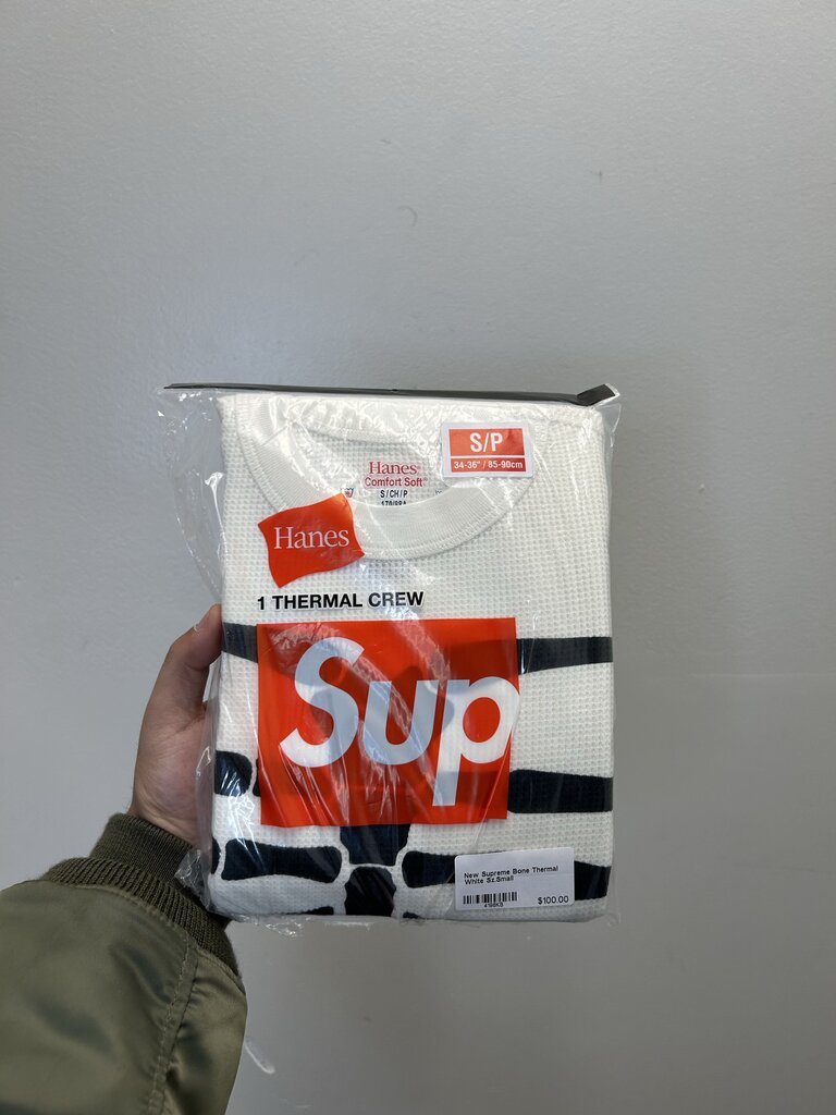 New Supreme Bone Thermal White Sz.Small