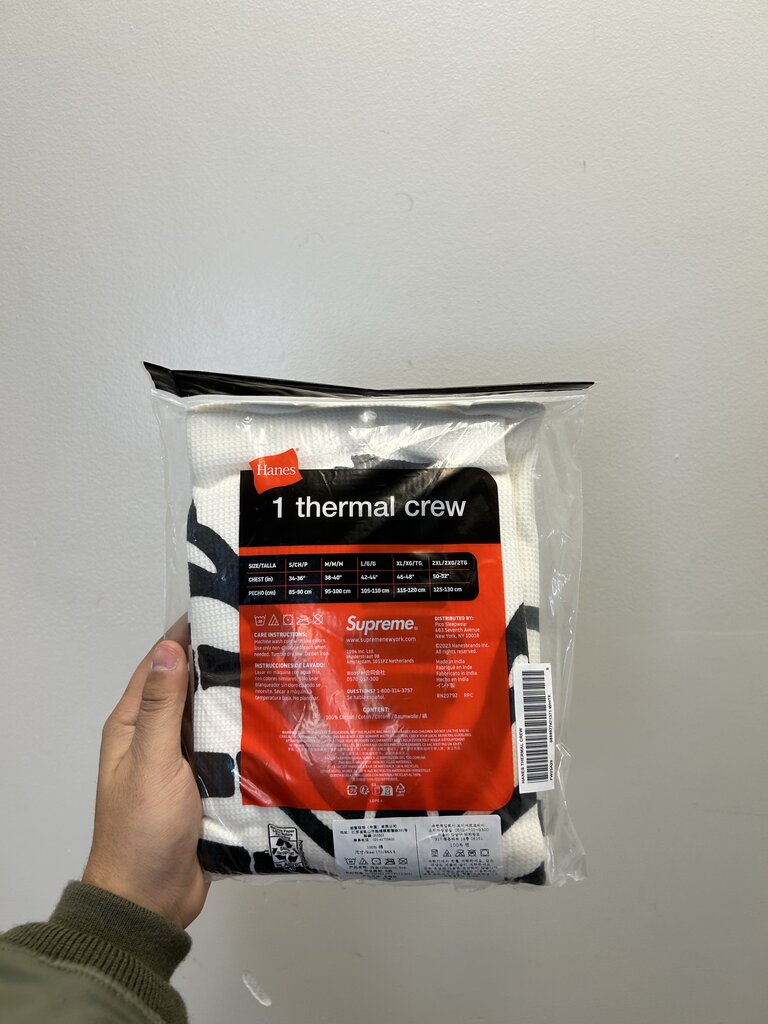 New Supreme Bone Thermal White Sz.Small