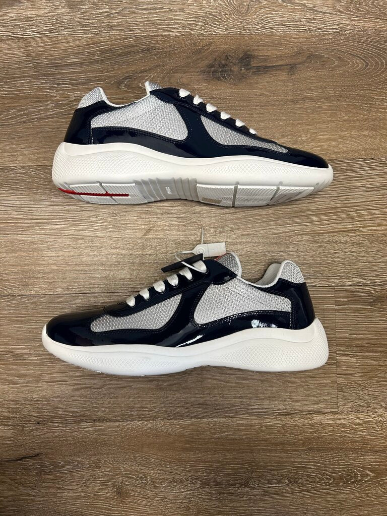 New Prada Navy Grey Cups Sz.7/9M