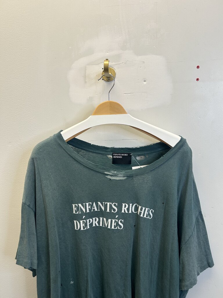 Preowned ERD Green Classic Logo Tee Size XXL