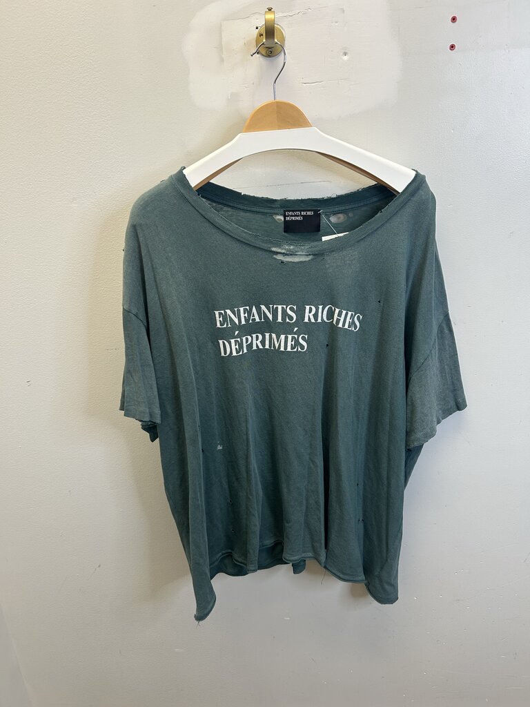 Preowned ERD Green Classic Logo Tee Size XXL