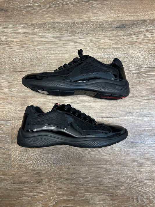 Preowned Prada Cups Black On Black Sz.8/10M