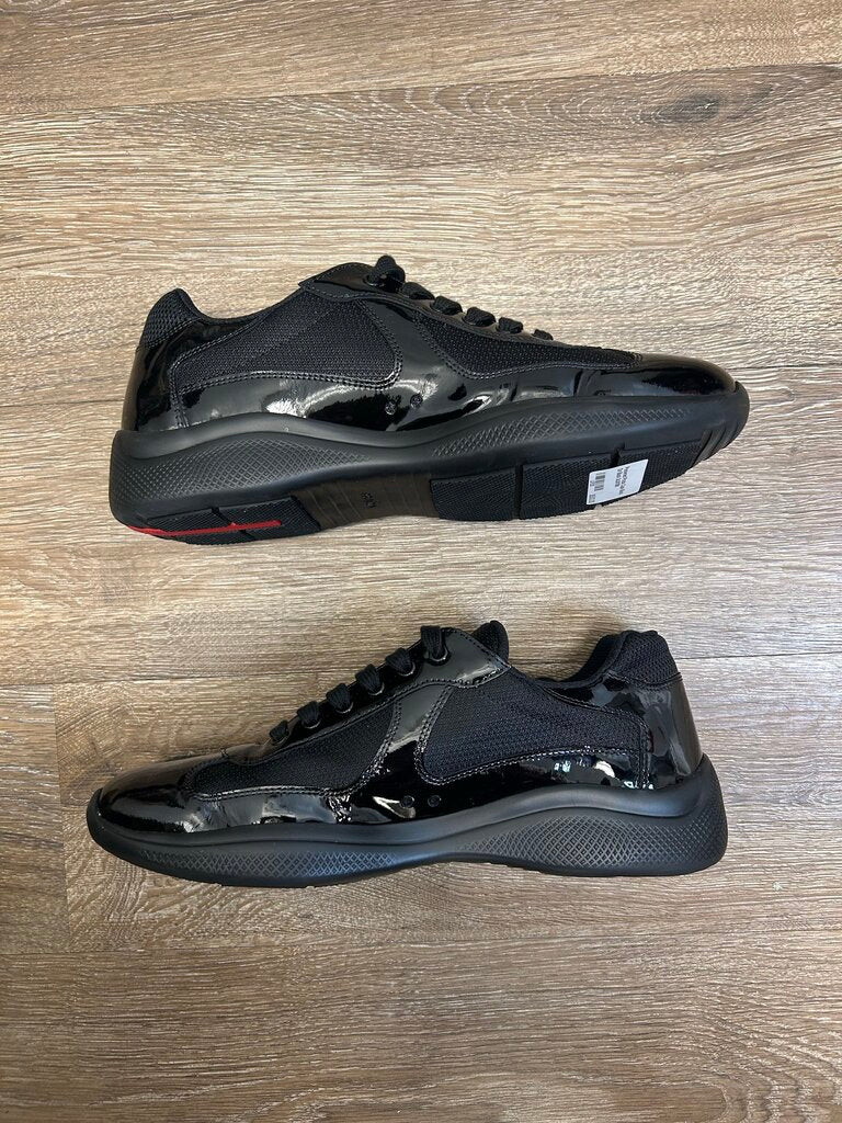 Preowned Prada Cups Black On Black Sz.8/10M