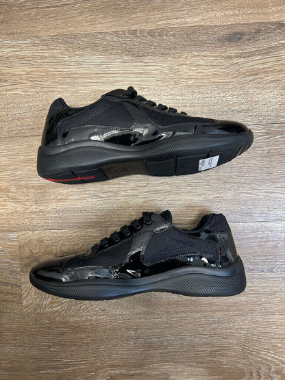 Preowned Prada Cups Black On Black Sz.8/10M