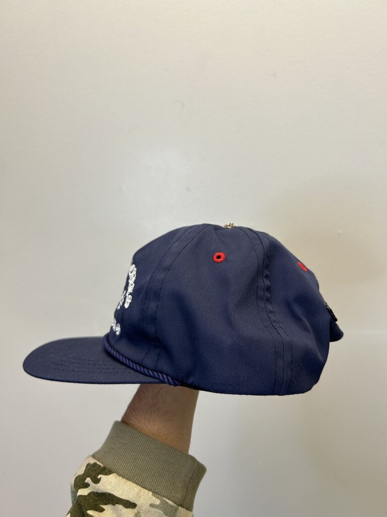 New Chrome Heart Navy White Red Paper Jam Hat