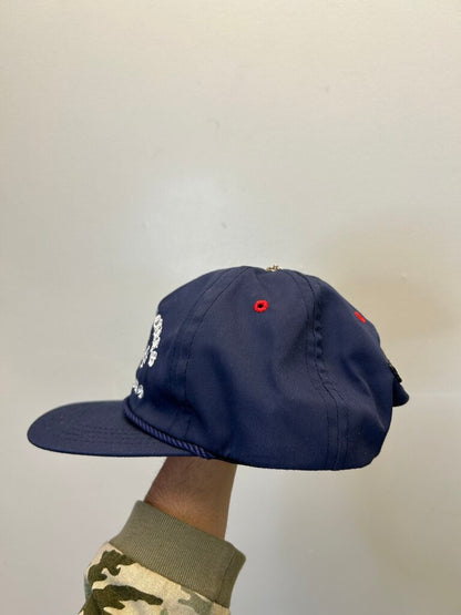 New Chrome Heart Navy White Red Paper Jam Hat