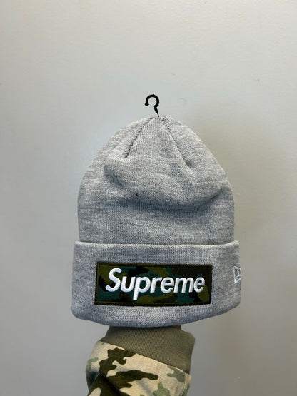 New Supreme Bogo Grey Camo Logo Beanie