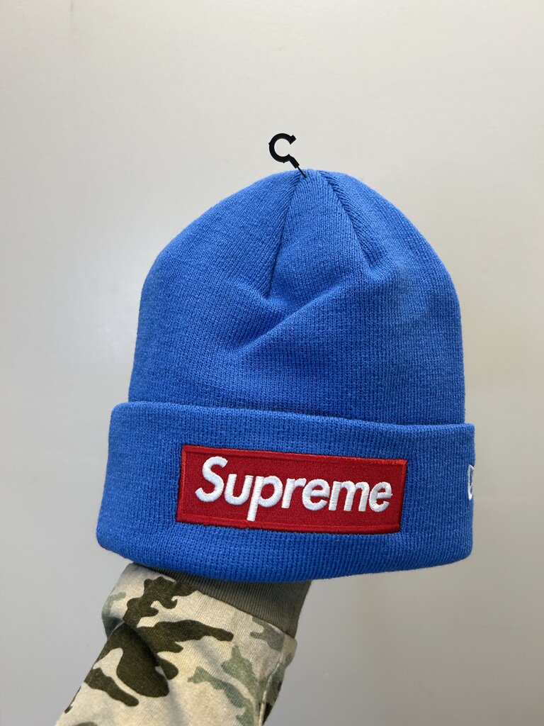 New Supreme Bogo Blue Red Logo Beanie
