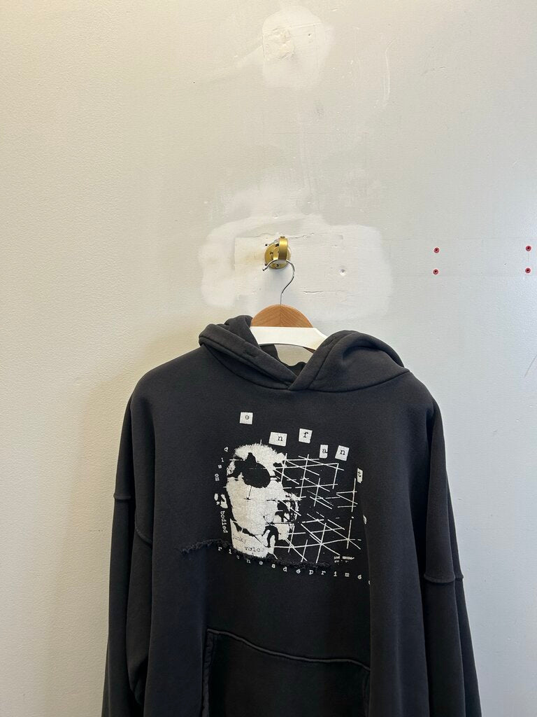 Preowned ERD Buddah ? Black White Hoodie size XL