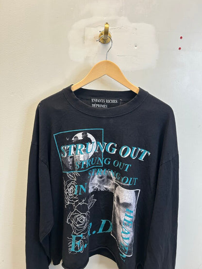 Preowned ERD Strung Out Black Teal Crewneck size M