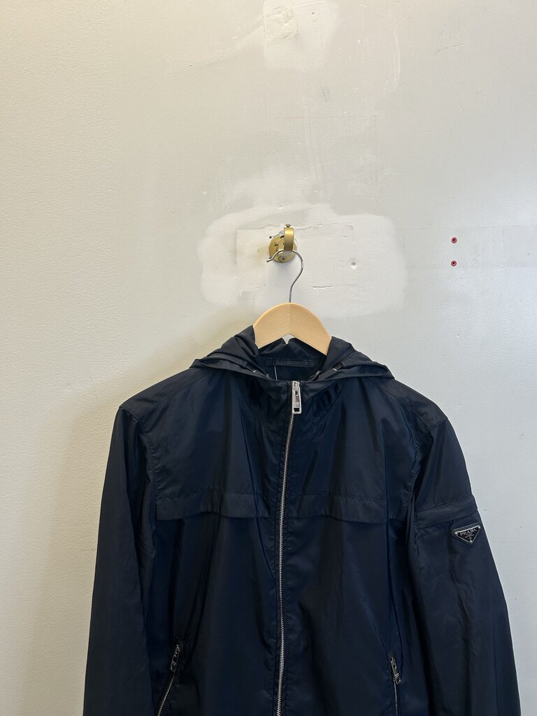 Preowned Prada Nylon Mock Neck Zip Up size 48(M/L)
