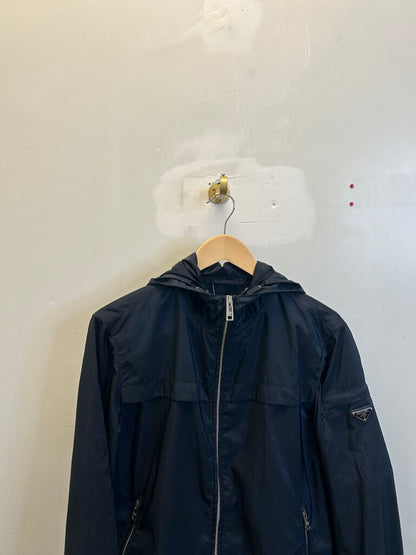 Preowned Prada Nylon Mock Neck Zip Up size 48(M/L)