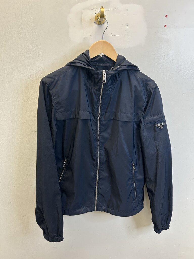 Preowned Prada Nylon Mock Neck Zip Up size 48(M/L)