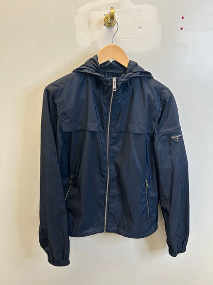 Preowned Prada Nylon Mock Neck Zip Up size 48(M/L)