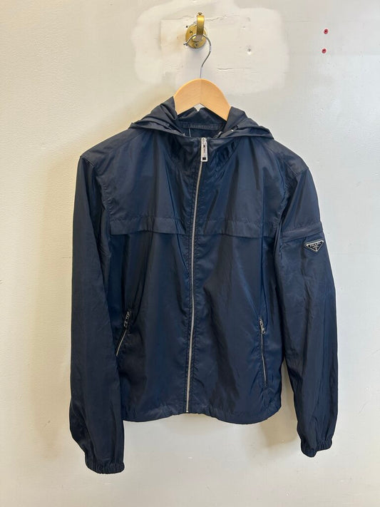 Preowned Prada Nylon Mock Neck Zip Up size 48(M/L)