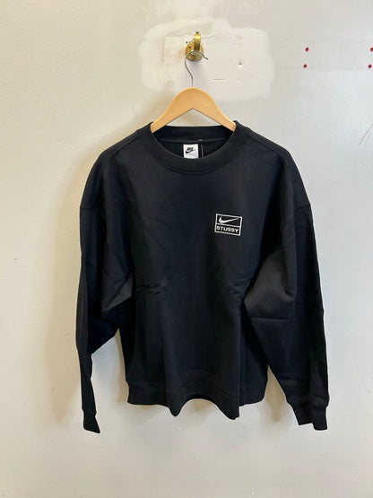 New Stussy Nike Black White Crewnecks size L