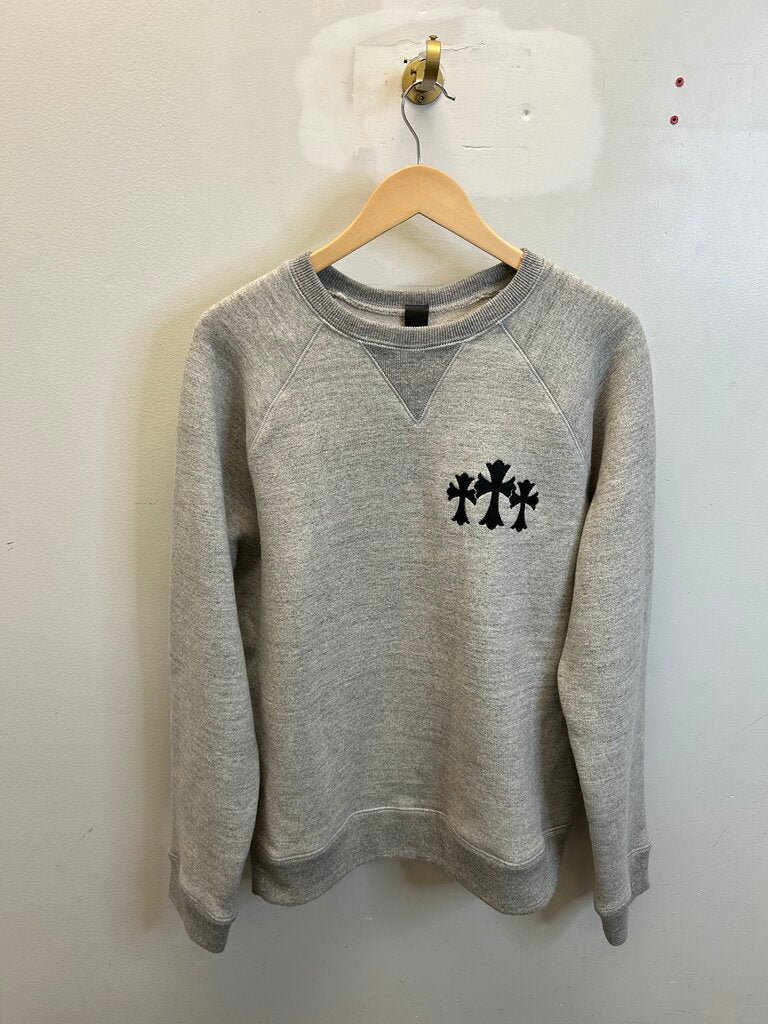 New Chrome Heart Cemetery Cashmere Grey Crewneck size L