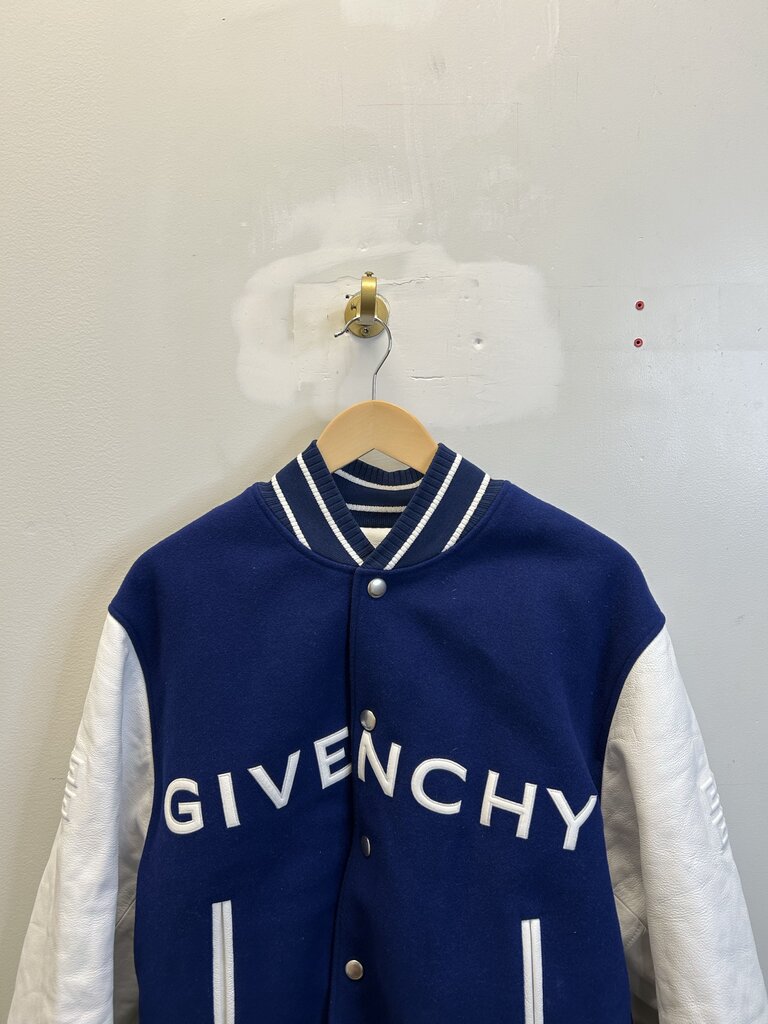 Preowned Givenchy Royal Blue Varsity Jacket size 54(XL)