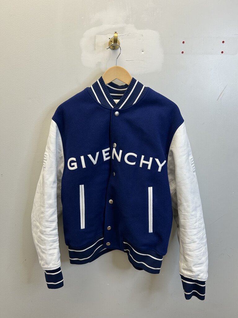 Preowned Givenchy Royal Blue Varsity Jacket size 54(XL)