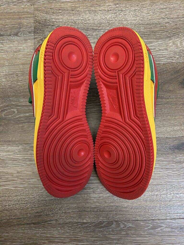 Preowned Nike AF! Yachty Patent Red Yellow Green size 7