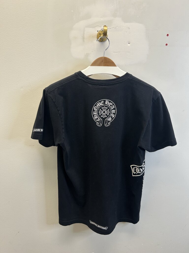 Preowned Chrome Hearts Black Tee T Logo sz.M