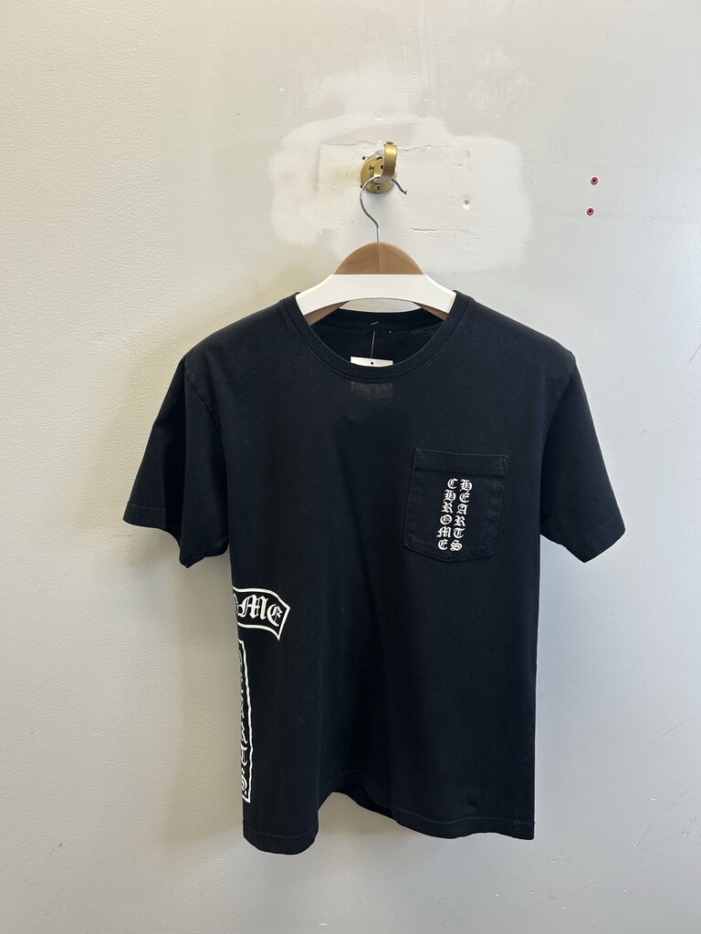 Preowned Chrome Hearts Black Tee T Logo sz.M