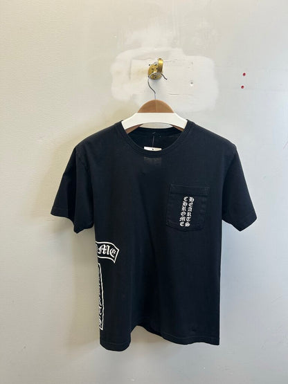 Preowned Chrome Hearts Black Tee T Logo sz.M