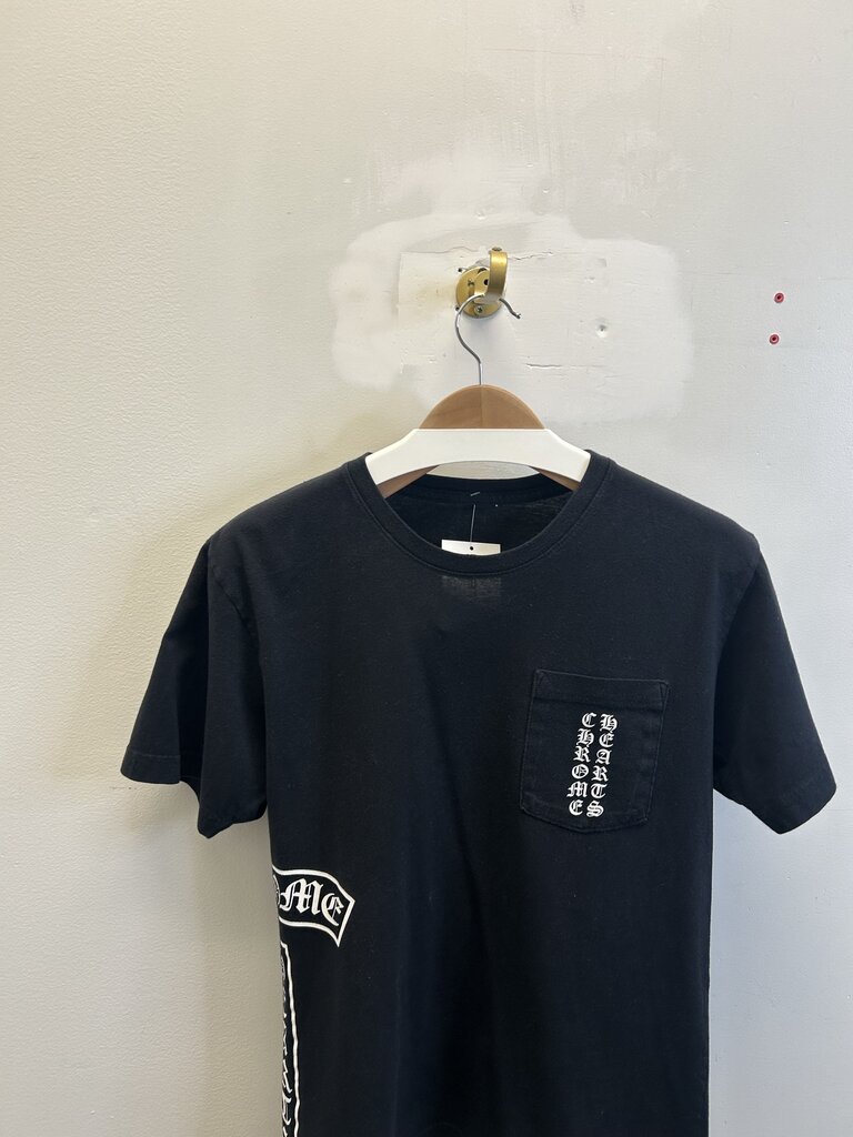 Preowned Chrome Hearts Black Tee T Logo sz.M