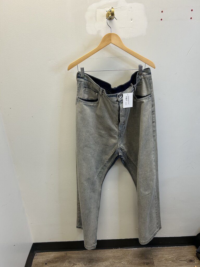 Preowned Rick Owens Bleach Geth Denim sz.38