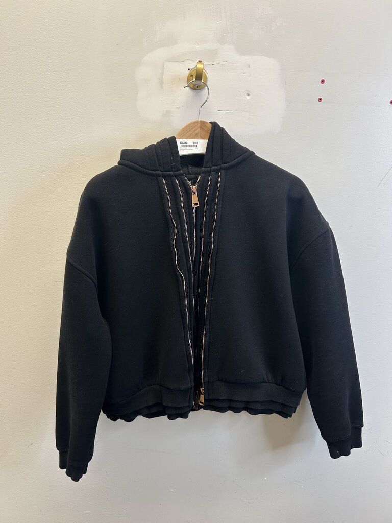 Preowned Gv Gallery Black Triple Zip Sz S