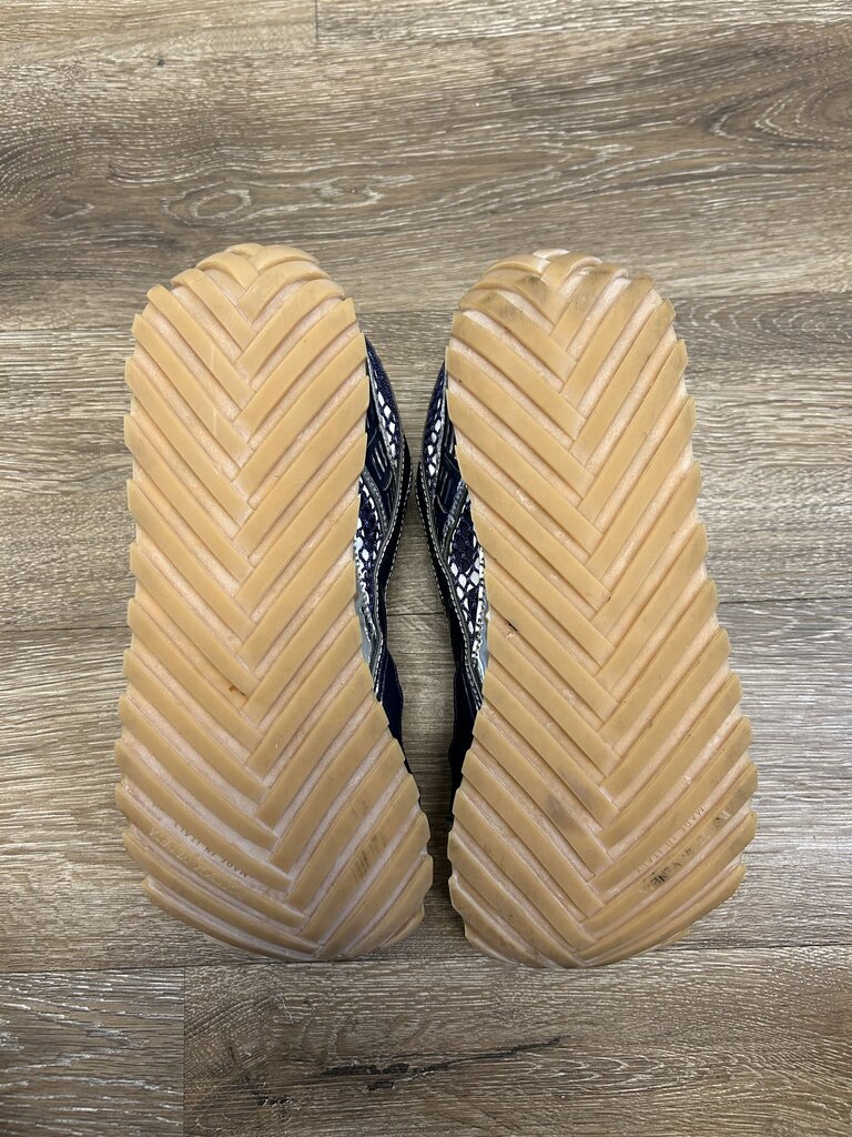 Preowned Bottege Veneta Orbit Blue Silver Sz 43