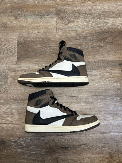 Preowned Jordan 1 Travis Scott Mocha size 8(no box)