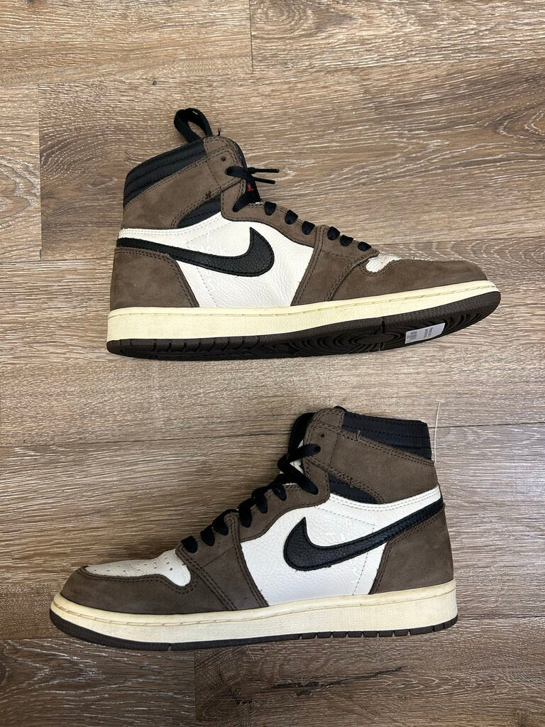 Preowned Jordan 1 Travis Scott Mocha size 8(no box)