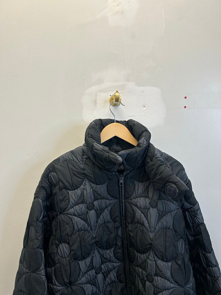 Preowned Louis Vuitton Monogram Grey Black Puffer Jacket size 50(M/L)
