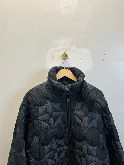 Preowned Louis Vuitton Monogram Grey Black Puffer Jacket size 50(M/L)
