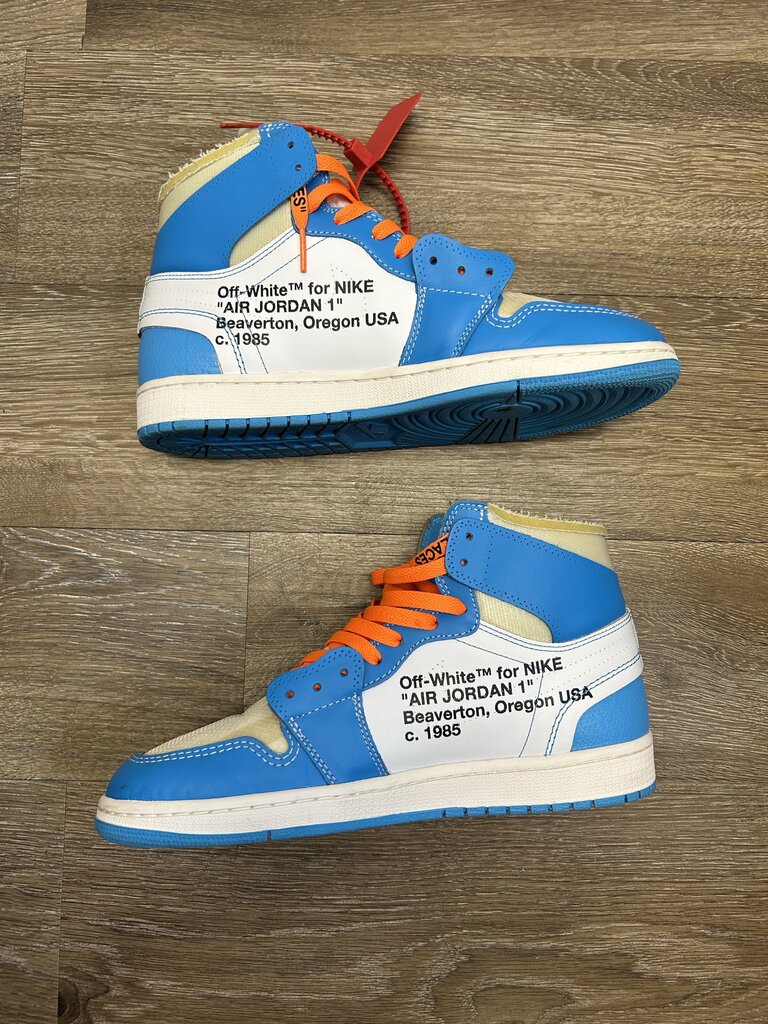 Preowned Jordan 1 Unc Off White Sz.9.5