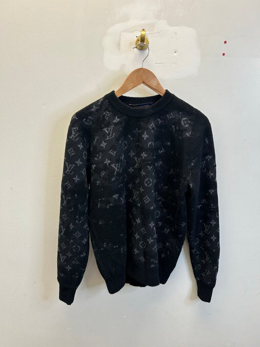Preowned Louis Vuitton Monogram Camo Sweater Size XS