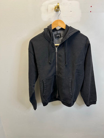 New Stussy Faded Curve Logo Zip sz.S