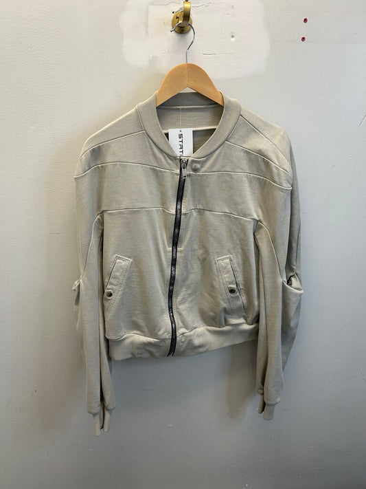 Preowned Rick Owens Grey Cream Zip Jacket Bomber sz.M