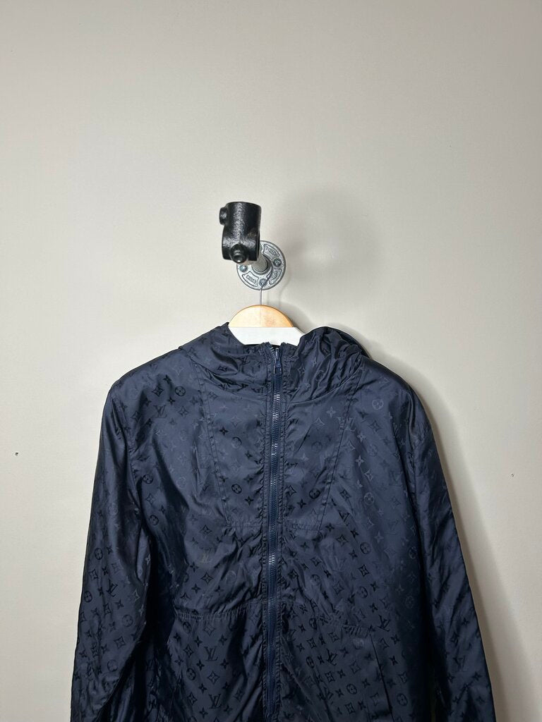Preowned Louis Vuitton Reversible Navy Monogram Windbreaker size 50(L)